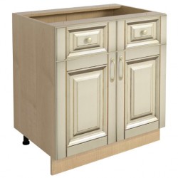 Долен шкаф Vanilla H80/87-E20, с 2 чекмеджета и 2 врати - Модулни кухни
